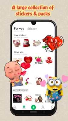 HD Stickers packs for WhatsApp android App screenshot 5